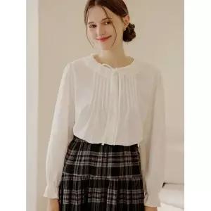 블루레이스 프릴카라 코듀로이 블라우스_B5F1BL5231