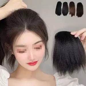 여성 헤어 피스 웨이브 붙임머리 옆머리 여성 부분 가발 간편한 풍성한 볼륨