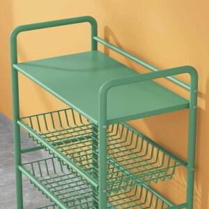 철제 수납 트롤리 이동식 랙 트레이 선반 카트 틈새 세탁실 정리대