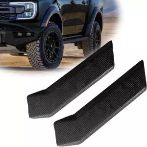Tyotrbs 2pcs 러닝 보드 패드 스텝 그립 커버 장착 포드 F-150 F-250 F-350 2015-2022 익스페디션