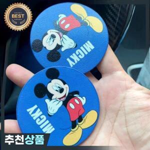 만화 미키 마우스 자동차 컵받침 장식 미끄럼 방지 컵 홀더 플레이스매트 애니메이션 인서트 코스터 패드