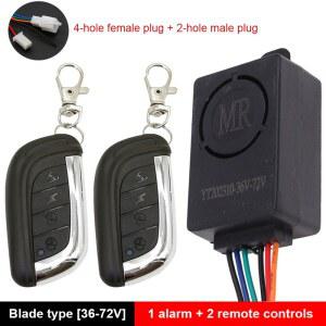 바이크 경보기 자전거 도난방지 스마트 전기 스쿠터 분실 방지 리모컨 감지기 알람 전자 도난 경보 36V 72V 125dB