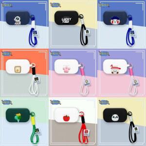 Technics EAH-AZ100 케이스 실리콘 이어 버드 귀여운 스시 소프트 보호 헤드폰 커버 핸드 로프가있는 헤드셋 스킨