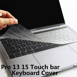 Macbook Pro 13 15 2016 2018 A1706 A1989 A1707 키보드 커버 미국 EU SiliconFor Macbook Pro 13 15 터치 바 키보드 스킨