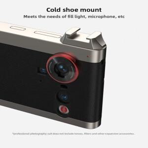 누비아 Z80 Z80Ultra용 포토기어 사진 촬영 가죽 폰 케이스 키트 (리모트 셔터, 카메라 그립, 67mm 필터 어