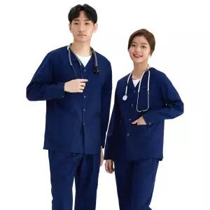 병원 긴팔 수술복 작업복 근무복 남성 손가운 진료복 간호복세트