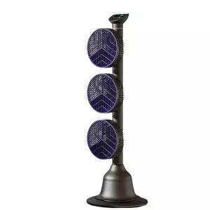 타워형 선풍기 스탠드 3구 저소음 거실 서큘레이터 업소용 헬스장 대풍량