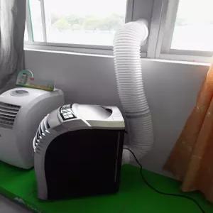 캠핑용 에어컨 차박 이동식 무시동 자바라 창문 야외 휴대용 미니 저소음 실외기없는