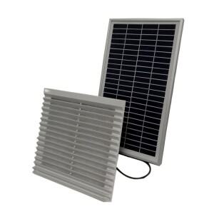 태양열 벽 선풍기 배기 환풍기 추출기, 캐비닛 컨테이너 하우스 창고용 및 58CFM, 7W