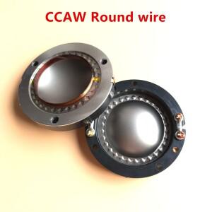 2pcs 티타늄 필름 44.4MM 보이스 코일 혼 트위터 다이어프램 코어 8OHM 스피커 수리 액세서리 드라이버 DI