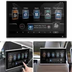 11.6인치 안드로이드 11 터치스크린 차량용 TV 헤드레스트 모니터 (앰비언트 라이트 포함) 4K