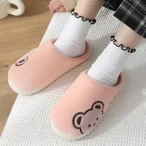 보드라 곰돌이 털슬리퍼 겨울 실내화 거실화 겨울슬리퍼 무소음 층간소음방지 홈슬리