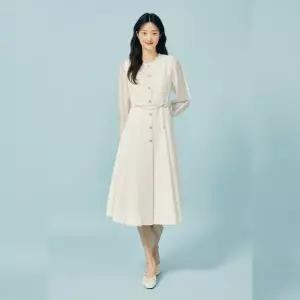 [롯데백화점]제이제이지고트 슬리브 배색 트위드 원피스 GP2A0OP251