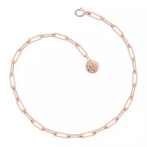 14K GOLD 로즈골드 미러볼 펜던트 클립 체인 금 팔찌