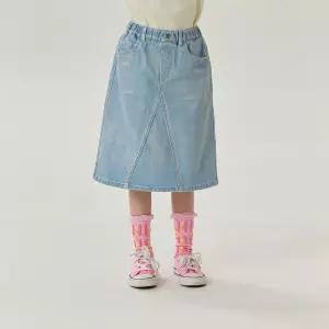 실버데님A스커트(아이스블루)