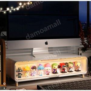 피규어 인형 진열대 꾸미기 모니터 사무실 책상 받침대 서랍형