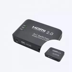 영상 공유용 HDMI 선택기 분배기 3대1 4K 리모컨 COMS 지원 포트용 화면 전환용