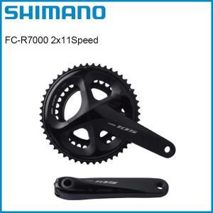 Shimano 105 FC R7000 2x11 속도 크랭크셋 165mm 170mm 172.5mm 50-34T 검정색 자전거 시리즈