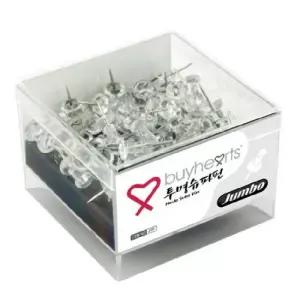 바이하츠 점보투명슈파핀(장구핀) 66EA