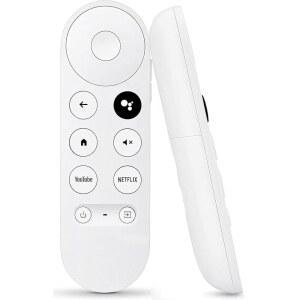 구글 크롬캐스트 4K 스노우 HD TV용 애니비코 교체 음성 리모컨 구글 TV 리모컨 포함 크롬캐스트 구글TV 스트리밍 스틱 G9N9N GA019 US용