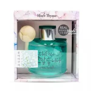 허브타임 플라워 차량용 디퓨저 방향제 퓨어 아쿠아 120ml