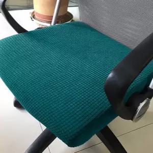 오피스 의자 커버 스트레치 컴퓨터 오피스 의자 커버 등받이 깔끔한 패브릭 세탁 방석
