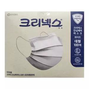 미라클하우스 크리넥스 KF-AD 안심케어 마스크 대형 100매 536245