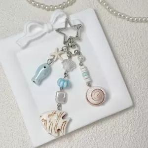 소라 물고기 조개 껍질 불가사리 키링 고동 등대 바다 여름 제주도 여수 강릉 소품샵 가방걸이 해변