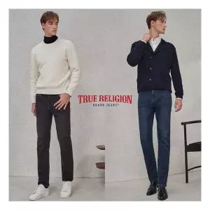 국내매장정품 트루릴리젼 남성 바지 데님 청바지 울 기모 팬츠 등산 소풍 트루릴리전 캐주얼바지