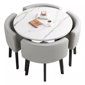 원형 테이블 의자 로비 라운드 거실 원탁 세트 테라스