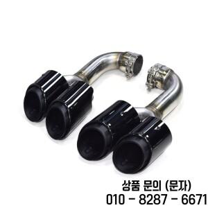 자동차 액세서리 쿼드 배기 파이프 폭스바겐 호환 투아렉 2012 2017 블랙 스테인레스 스틸 머플러 팁 노즐