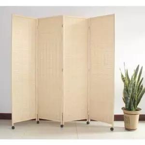 이동식 가림막 파티션 라탄 바퀴달린 공간분리 인테리어