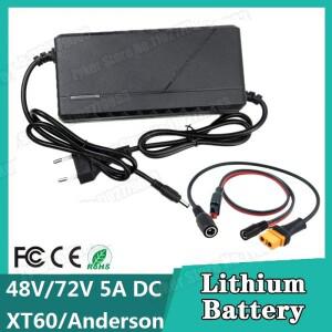 48V 72V 충전기 5A 리튬 배터리 팩 54.6 84V 10 20S DC EU to XT60/ 앤더슨/ 5in1 스마트 인텔리전트 고속