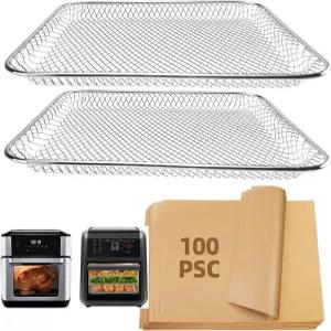 인스턴트 볼텍스 플러스 쿼터 에어프라이어용 에어프라이어 액세서리 라이너 일회용 종이 100개 셰프맨