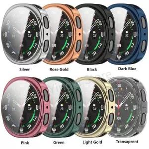 삼성 갤럭시 워치 8 44mm 40mm용 소프트 TPU 풀 케이스 삼성 갤럭시 워치8 8 클래식 스마트 워치 쉘 커버