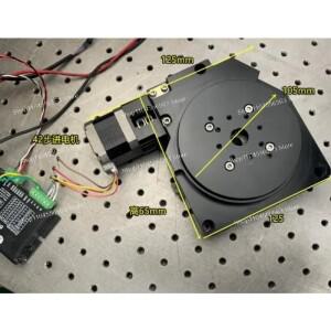 인덱싱 플레이트 - 웜 기어가  NEMA17 스테퍼 모터 턴테이블, 100mm 회전