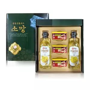 소망 5P 명절 선물세트 한성 런천미트 해표 카놀라유 햄세트 오일세트 1세트