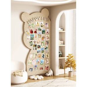 포토 보드 펠트 인테리어 벽장식 사진 정리 왼쪽 40X80CM 코르크판 귀여운