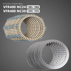 바이크 오토바이 클러치 마찰 디스크 강판 키트 엔진 부품 혼다 VFR400 NC24 NC30 악세사리