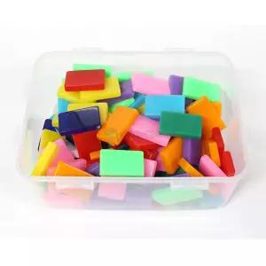 알록달록 아크릴 도미노 100개입 과학키트 사이언스 만들기재료 관찰 실험세트