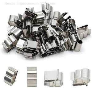 2x6mm 스테인레스 스틸 케이블 트레일러에 대 한 10피스 태양 전지 패널 와이어 클립 PV 배선 보트에 광 클