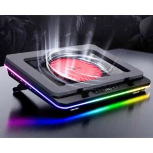 IETS GT600 노트북쿨러 온도 노트북 방열판 거치대 표시 패드