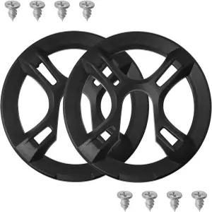 LUORNG 2PCS 산악 도로 자전거 체인링 가드 커버 체인휠 42T 4홀 나사 구멍 거리 9.7cmX10.7cm