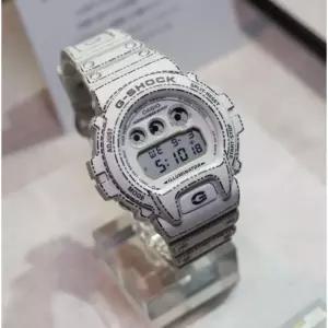 카시오 지샥 종이접기 에디션 손목시계 화이트  DW-6900RGM-5JR