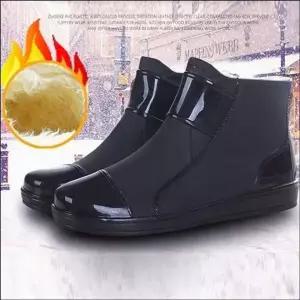 [셀러에이드]기모 장화 방한 겨울 작업화 털부츠 남자