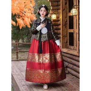 여성용 한복 당의 전통의상 빅사이즈 사이즈 원 저고리 블랙 부채춤의상 어른 우리옷