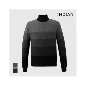 웰메이드 [인디안] 융본딩 하프넥 니트_MITBHYW9401