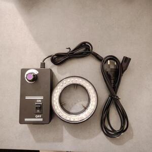 1PC 390~405nm 60 PCS LED 현미경 UV 링 라이트 퍼플 컬러 램프 90V-260V 조명