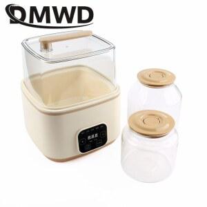 다기능 자동 전기 요구르트 메이커 효소 2L 유리 라이너 피클 발효 기계 레벤 낫토 발효기 포트