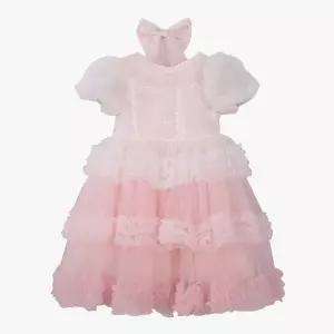 [롯데백화점]로엠걸즈 그라데이션 프릴 샤 드레스 RGOW25A1P